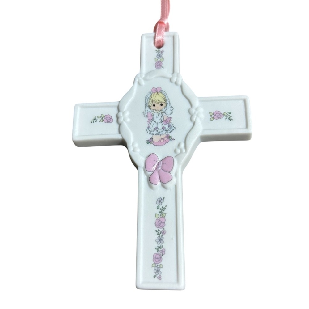 Vintage Precious Moments This Day Has Been Made Heaven Girls 1st Communion Cross